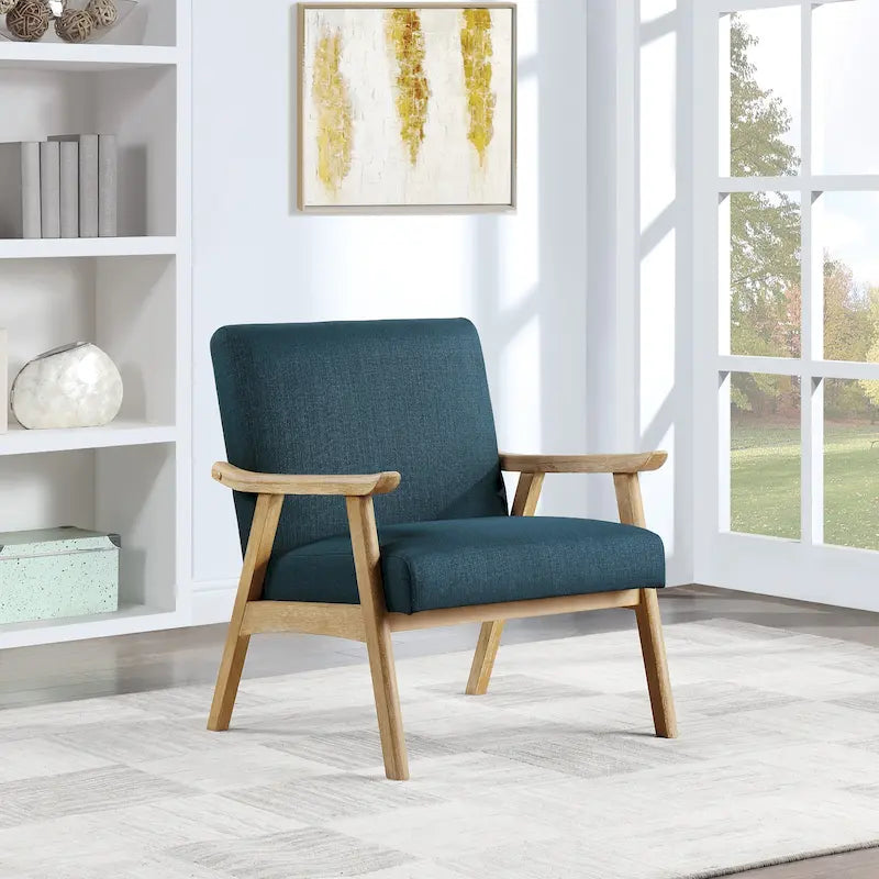 Weldon Mid-Century Fabric Upholstered Chair