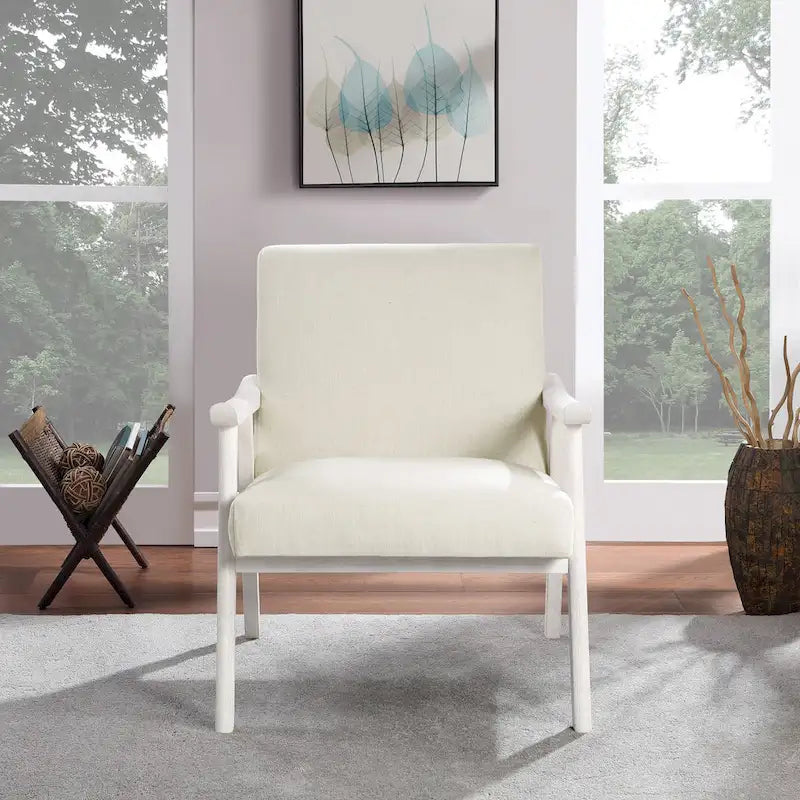 Weldon Mid-Century Fabric Upholstered Chair