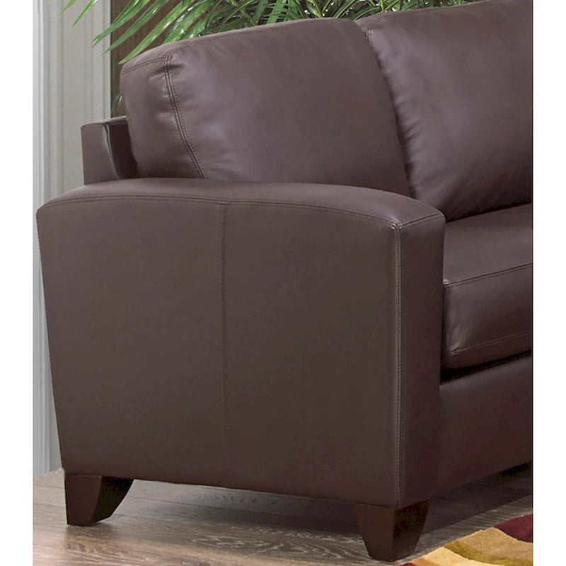 Bryce Italian Top Grain Leather Sofa and Chair Set