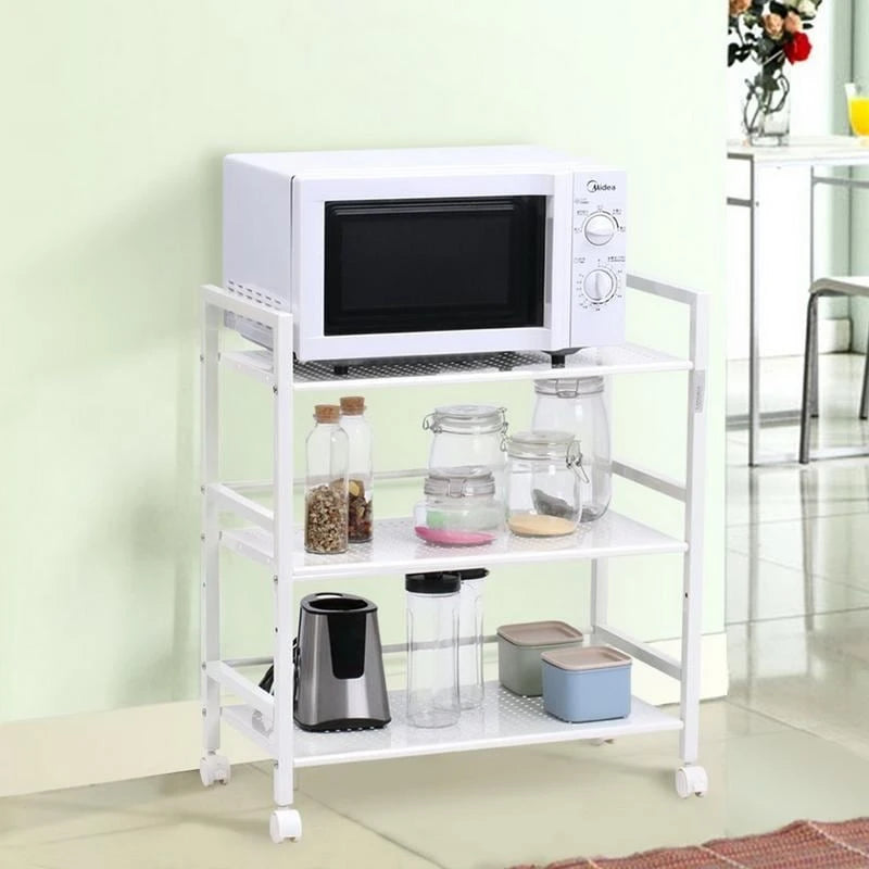 3- OR 4-tier Wheeled Steel Kitchen Island Cart