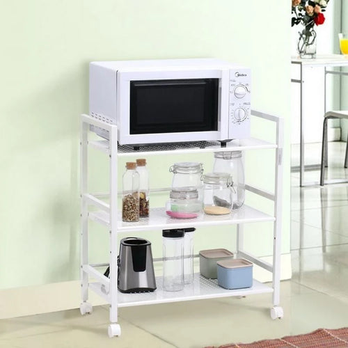 3- OR 4-tier Wheeled Steel Kitchen Island Cart