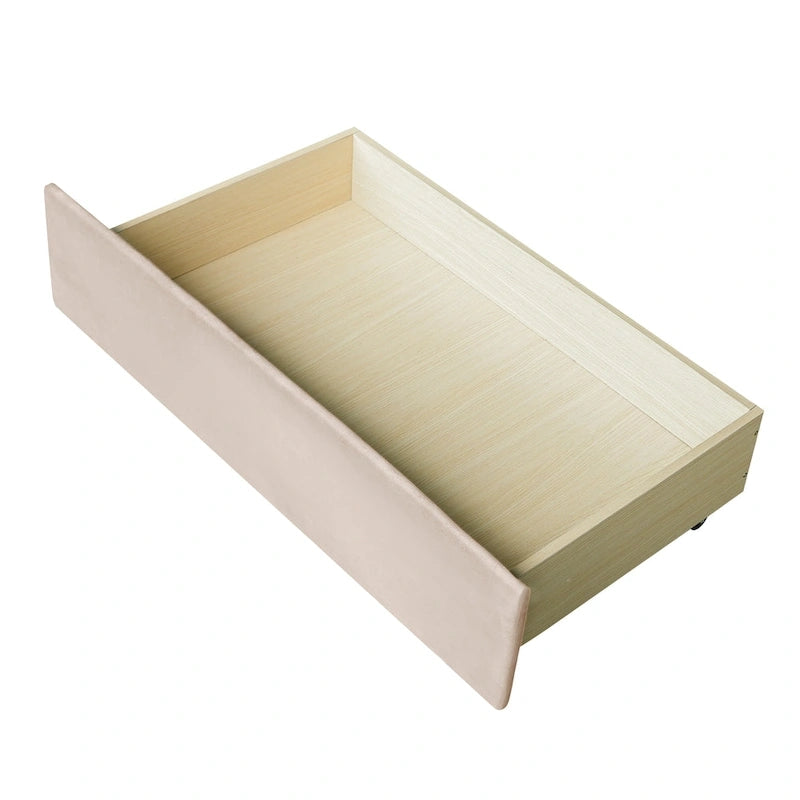 Nestfair Upholstered daybed Twin Size with Two Drawers and Wood Slat Suppot
