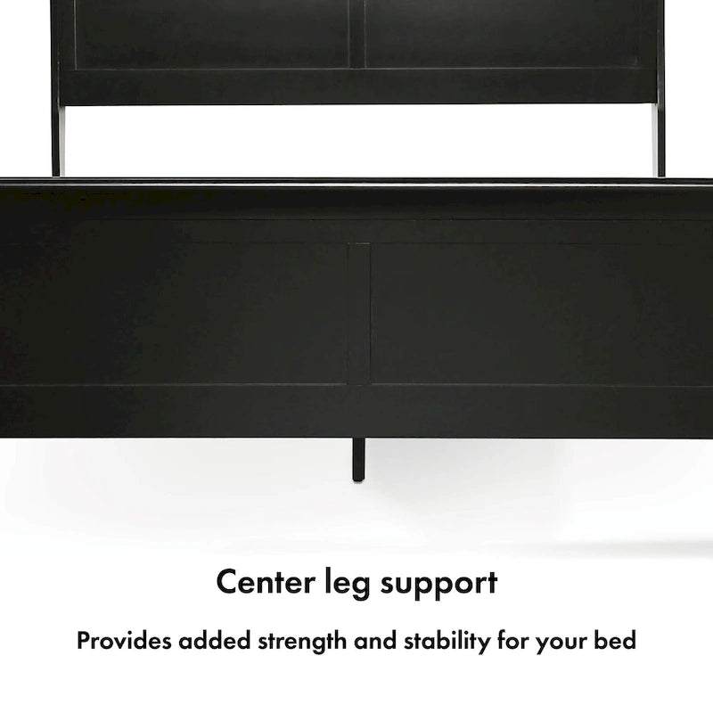 Furniture of America Mayday Traditional Solid Wood Sleigh Bed