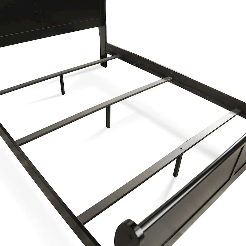 Furniture of America Mayday Traditional Solid Wood Sleigh Bed