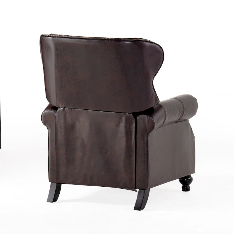 Walder Contemporary Tufted Recliner with Nailhead Trim by Christopher Knight Home