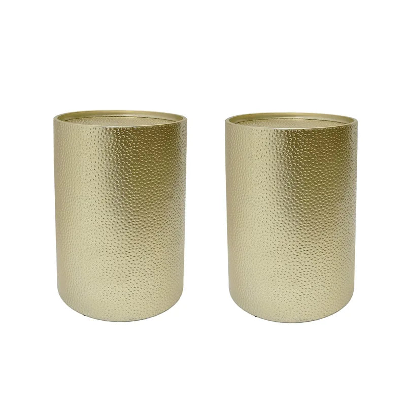 Brookhaven Hammered Accent Table (Set of 2) by Christopher Knight Home