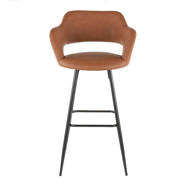 Carson Carrington Vallen Faux Leather Bar Stools (Set of 2) - N/A