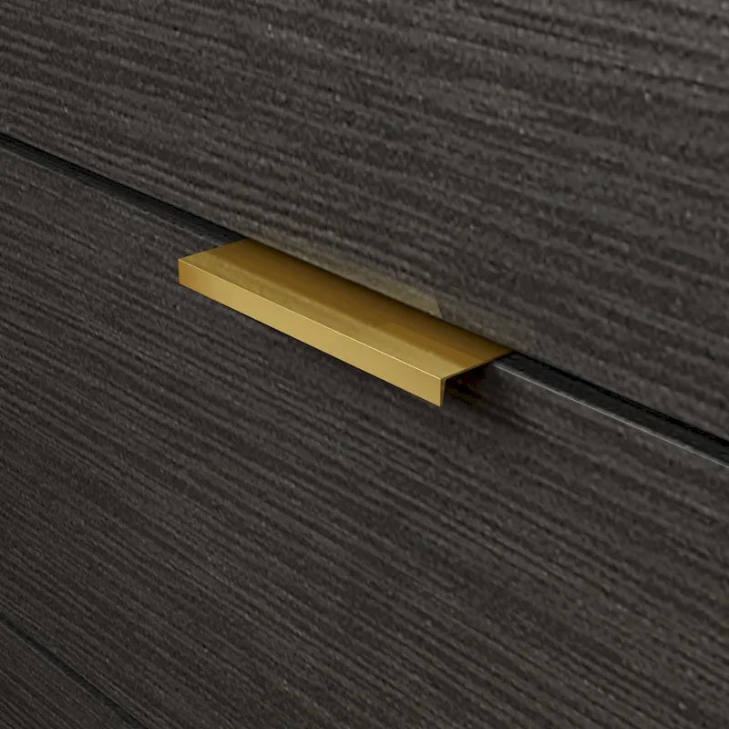 Kerrogee 3-Drawer Chest - Wooden Storage Dresser with Metal Legs