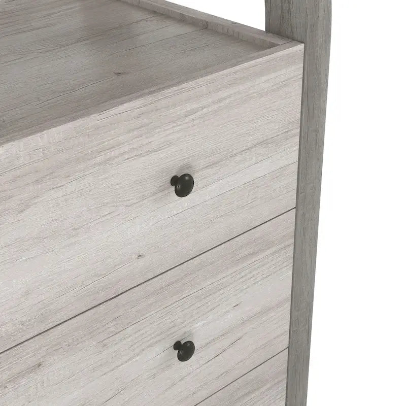 DH BASIC Transitional Coastal White 31-inch Wide 4-Drawer VerticalDresser by Denhour