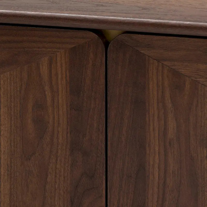 Graceland Mid-Century Modern Transitional Walnut Brown Finished Wood 2-Drawer Coffee Table