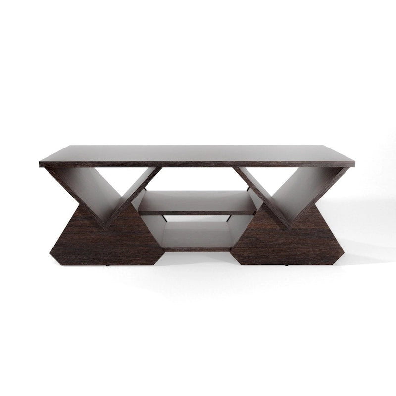 Fore Modern Espresso 47-inch 4-Shelf Coffee Table by Furniture of America