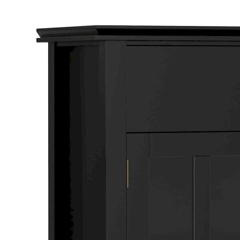 WYNDENHALL Stratford 60 Wide Solid Wood Transitional Large 4 Door Sideboard Buffet - 17d x 60w x 34h