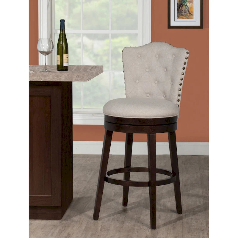 Hillsdale Edenwood Wood Swivel Stool