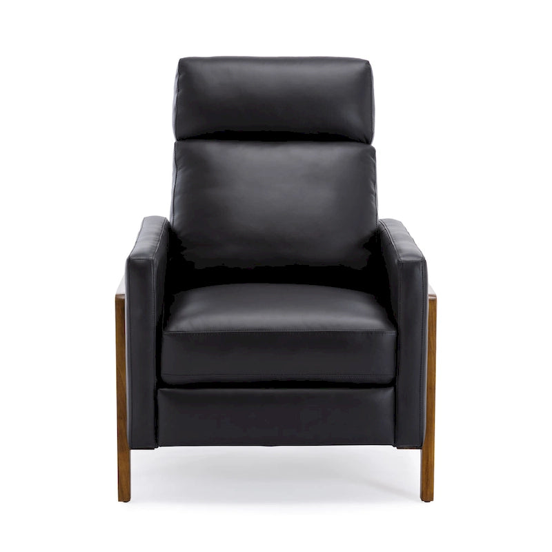 Roland Top Grain Leather Push Back Recliner by Greyson Living