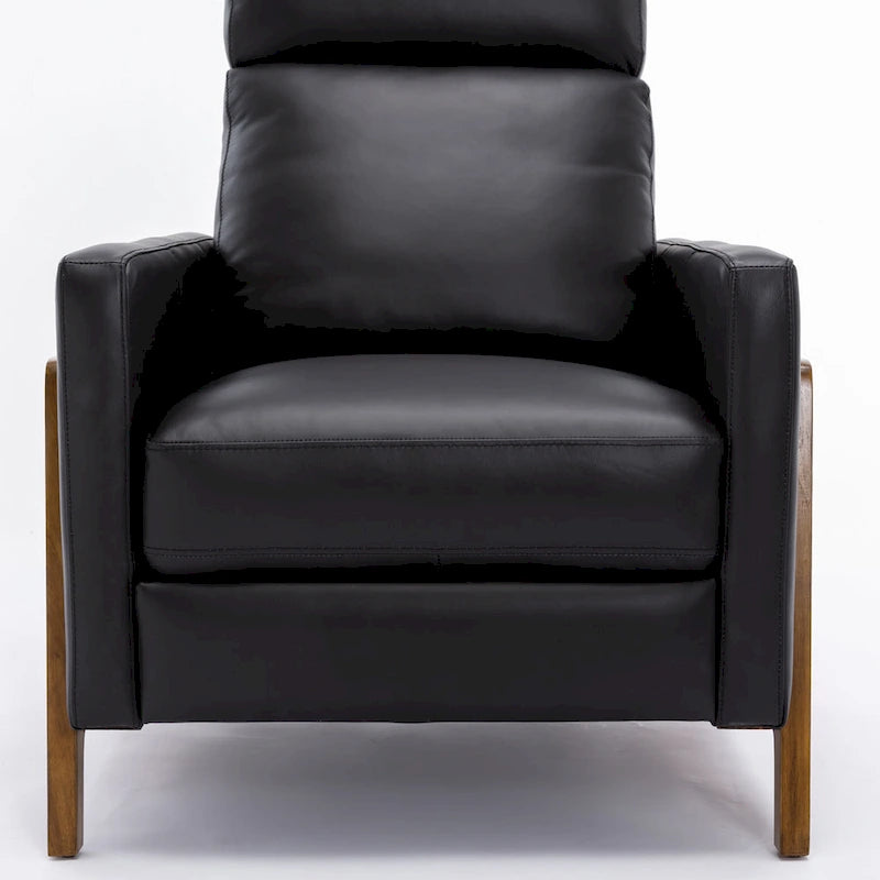 Roland Top Grain Leather Push Back Recliner by Greyson Living