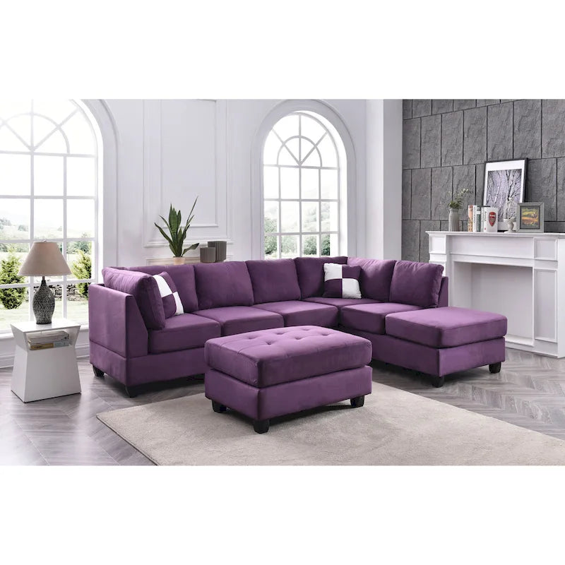 Gallant Microsuede Sectional Sofa