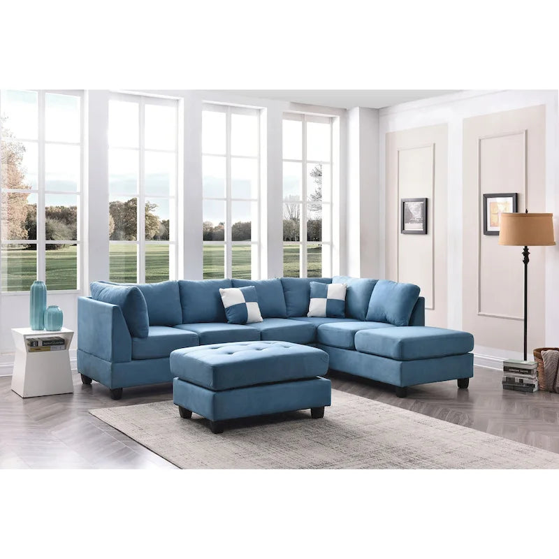 Gallant Microsuede Sectional Sofa