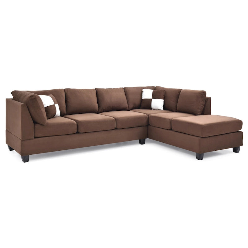 Gallant Microsuede Sectional Sofa
