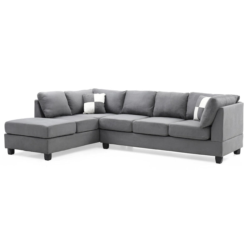 Gallant Microsuede Sectional Sofa