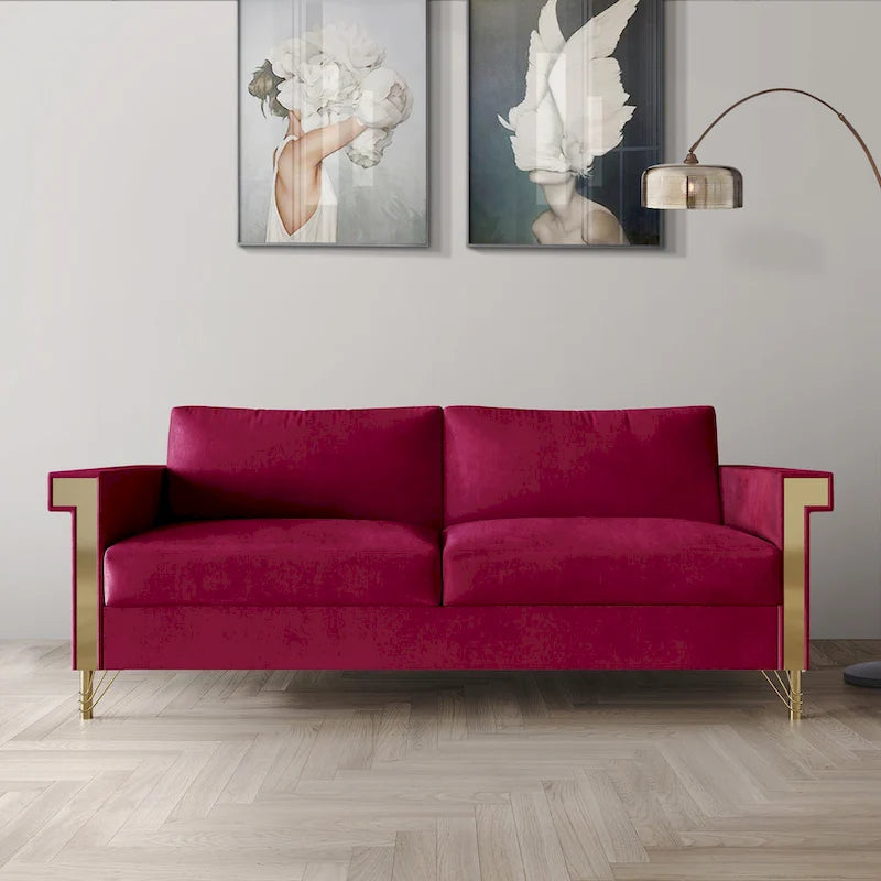 CraftPorch Luxurious Velvet Upholstered Sofa