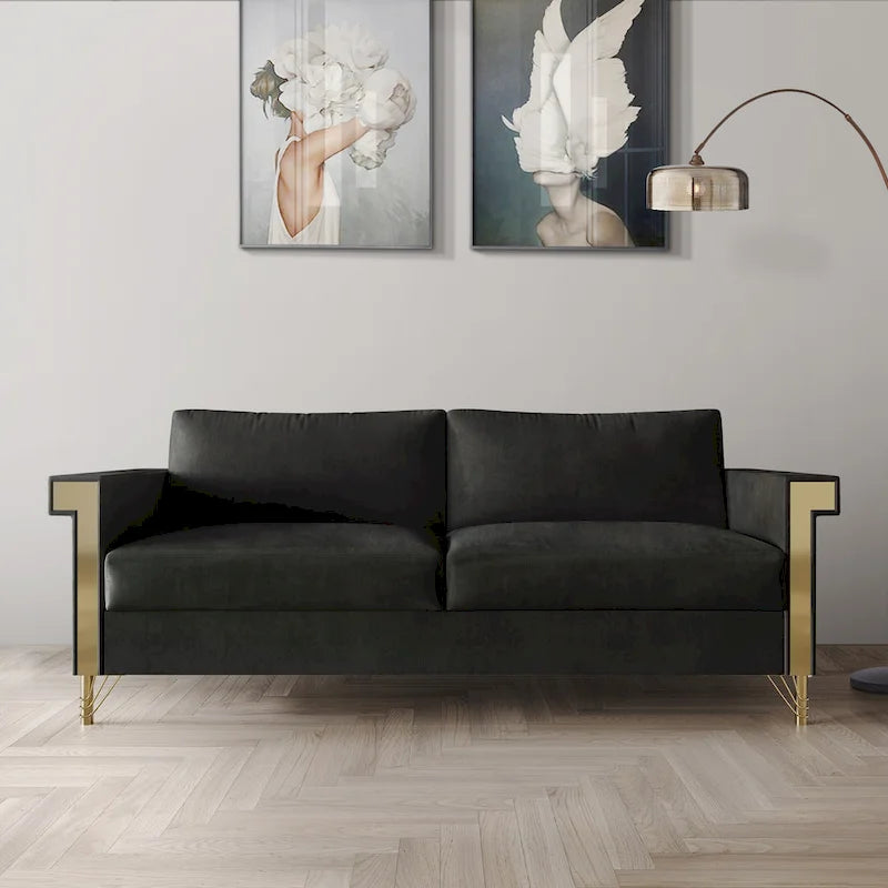 CraftPorch Luxurious Velvet Upholstered Sofa