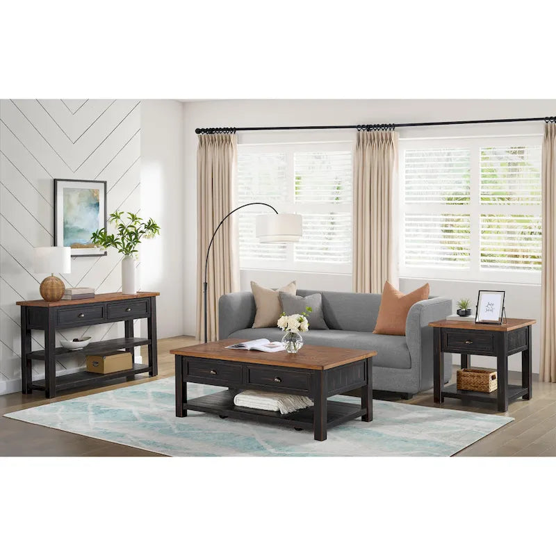 The Gray Barn Downington Solid Wood End Table