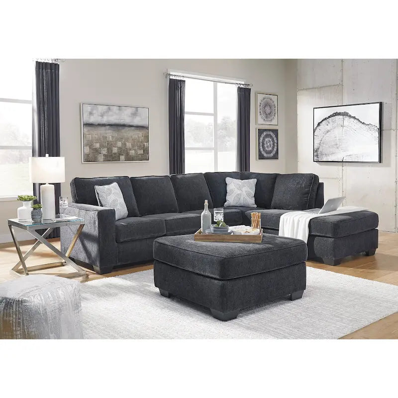 Signature Design by Ashley Altari 2-Piece Sectional with Chaise - 110 W x 90 D x 37 H
