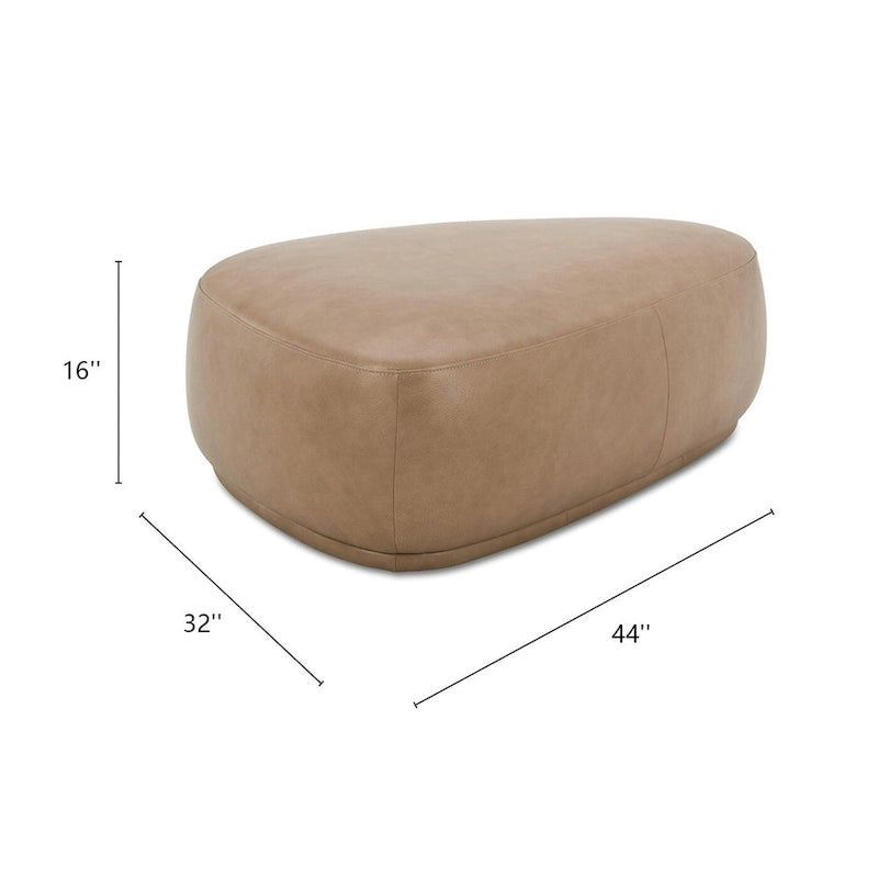 Pebble 44 Rounded Triangle Cocktail Ottoman