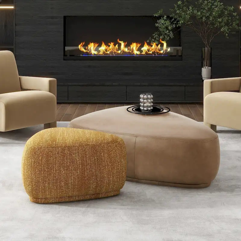 Pebble 44 Rounded Triangle Cocktail Ottoman
