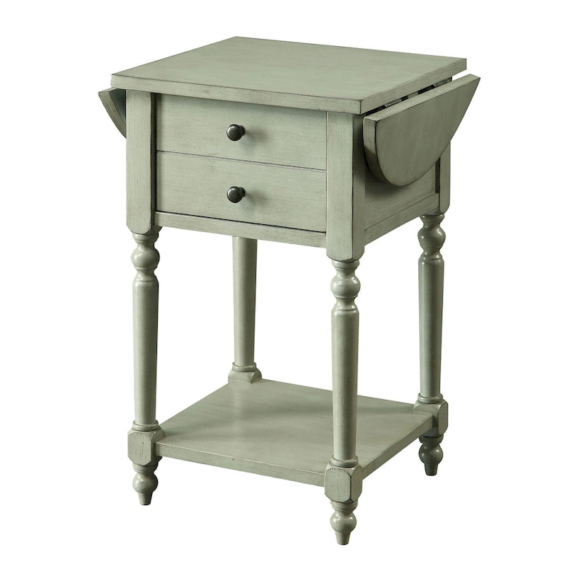 Kist French Country 25-inch Solid Wood 1-Shelf Side Table by Furniture of America