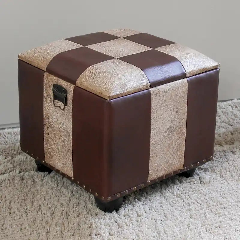 International Caravan Carmel Square Storage Ottoman