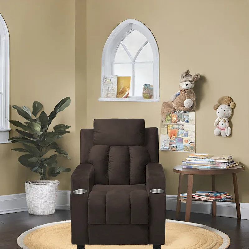 Magic Seats for Superheroes & Princesses, Super Deluxe Kids Recliner with Footrest, Headrest, 2 Cup Holders