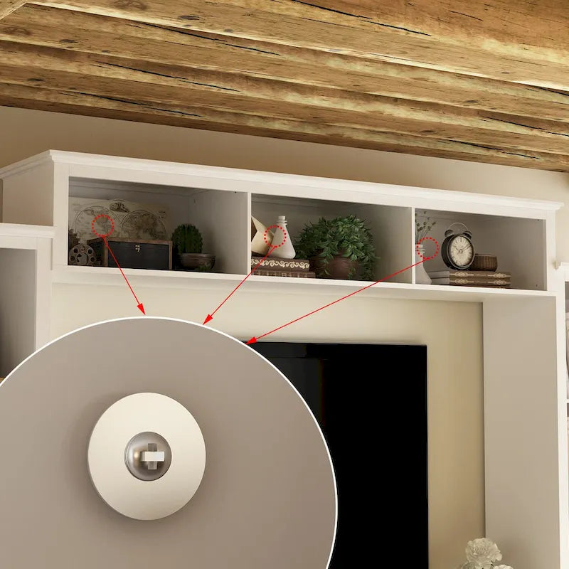 Wall Unit Entertainment Center Bookshelves TV Stand Display End Tables