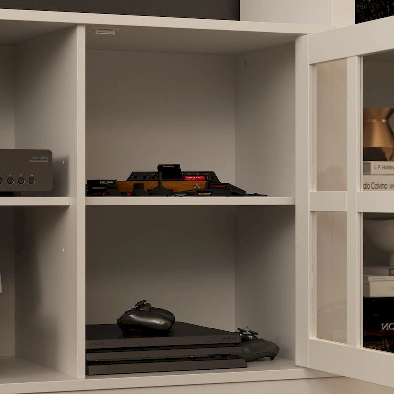 Wall Unit Entertainment Center Bookshelves TV Stand Display End Tables