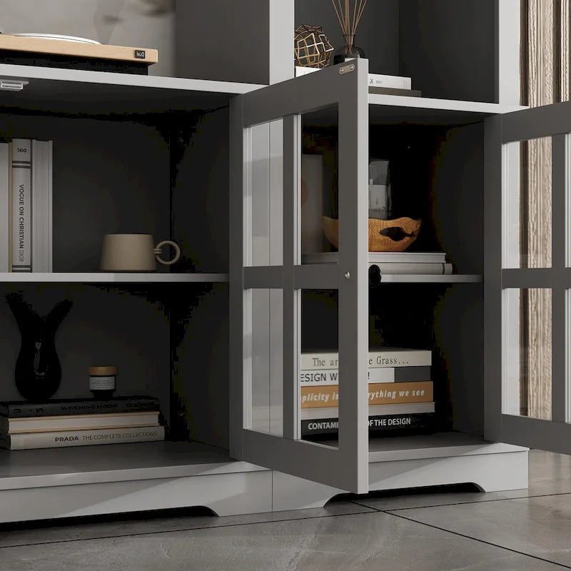 Wall Unit Entertainment Center Bookshelves TV Stand Display End Tables
