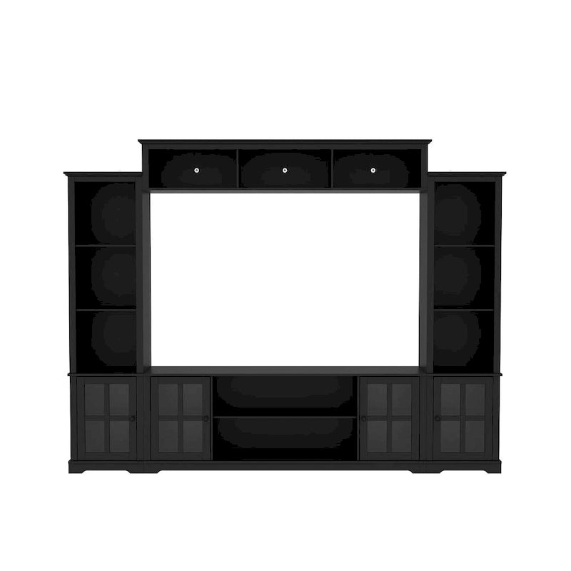 Wall Unit Entertainment Center Bookshelves TV Stand Display End Tables