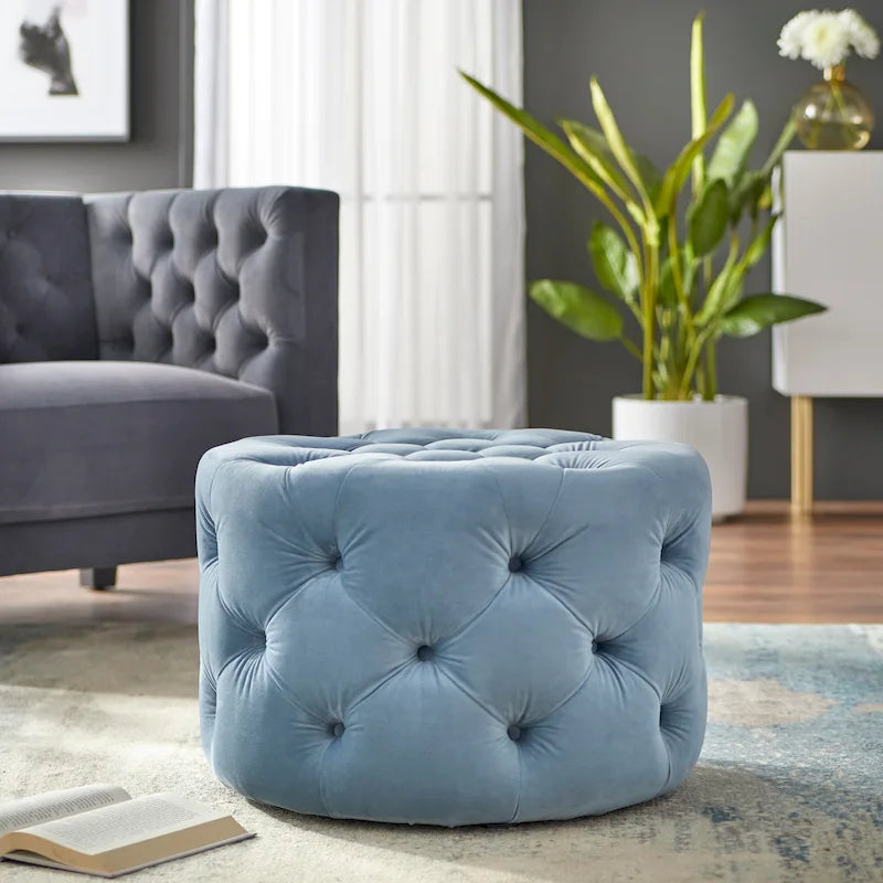Lifestorey Scopi Round Ottoman