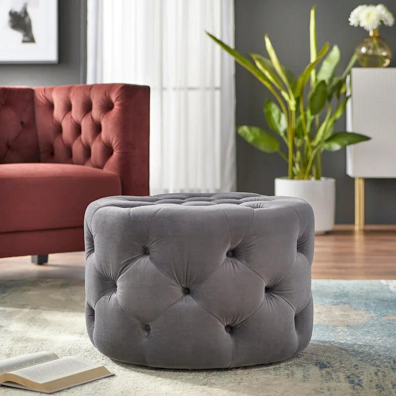 Lifestorey Scopi Round Ottoman