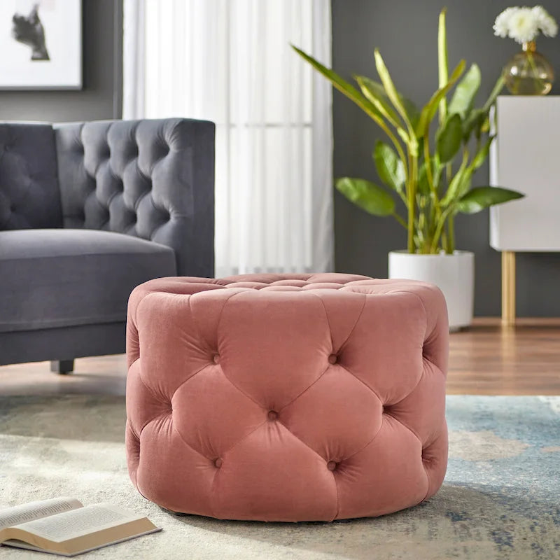 Lifestorey Scopi Round Ottoman