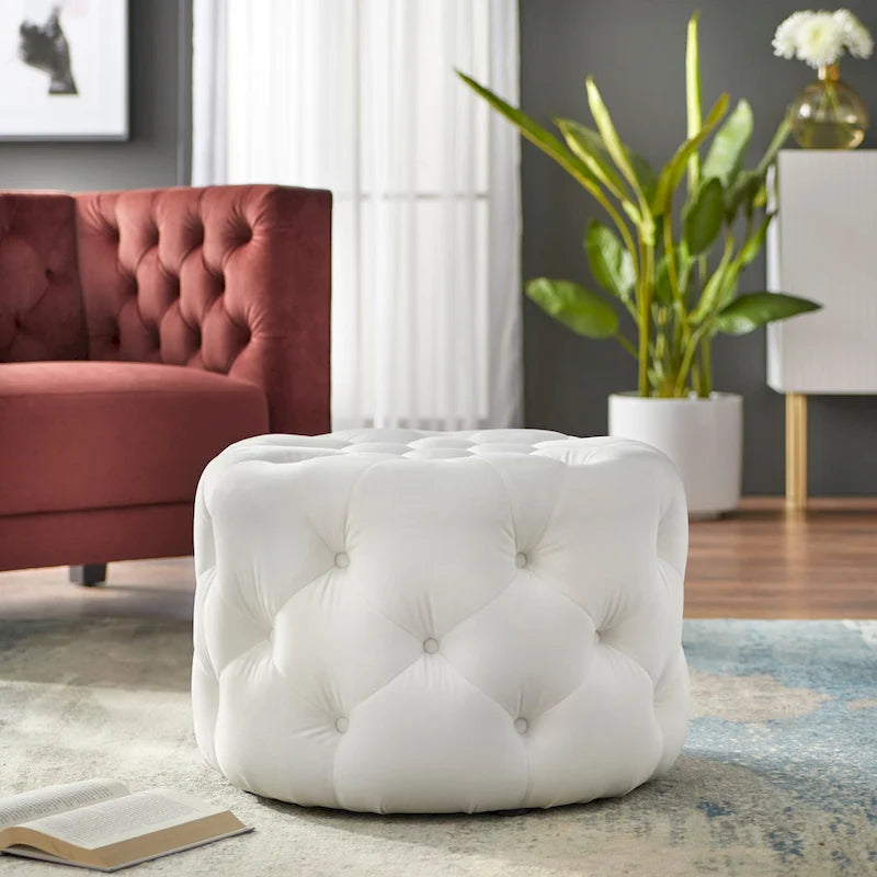 Lifestorey Scopi Round Ottoman