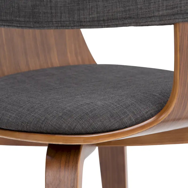 WYNDENHALL Calinda Mid Century Modern Bentwood Single Dining Chair - 20.5w x 21.7d x 30.9h