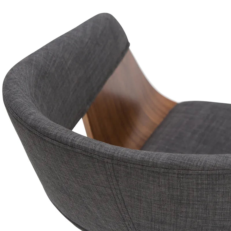 WYNDENHALL Calinda Mid Century Modern Bentwood Single Dining Chair - 20.5w x 21.7d x 30.9h