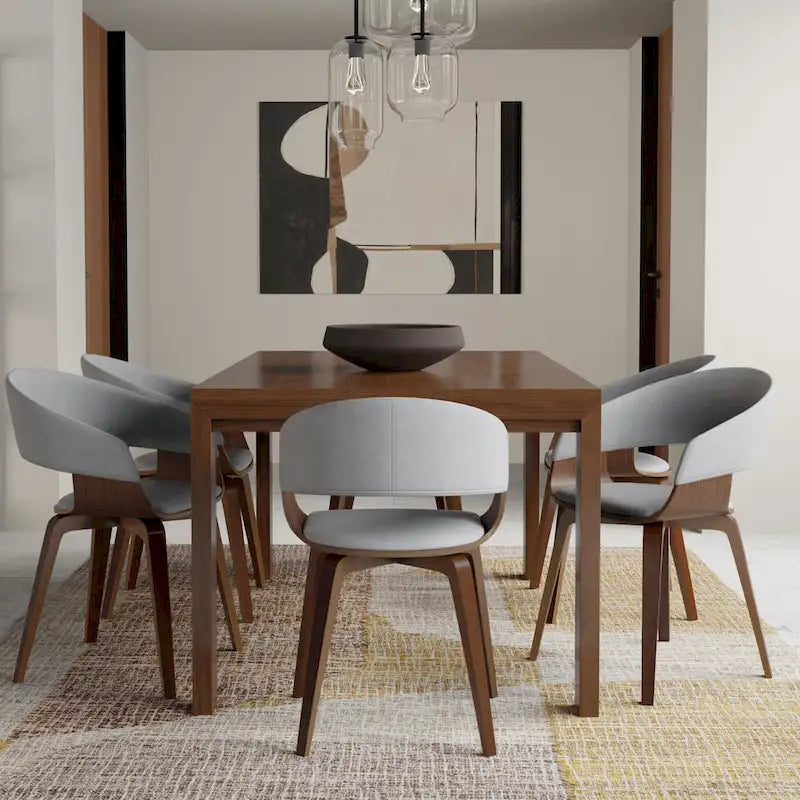 WYNDENHALL Calinda Mid Century Modern Bentwood Single Dining Chair - 20.5w x 21.7d x 30.9h