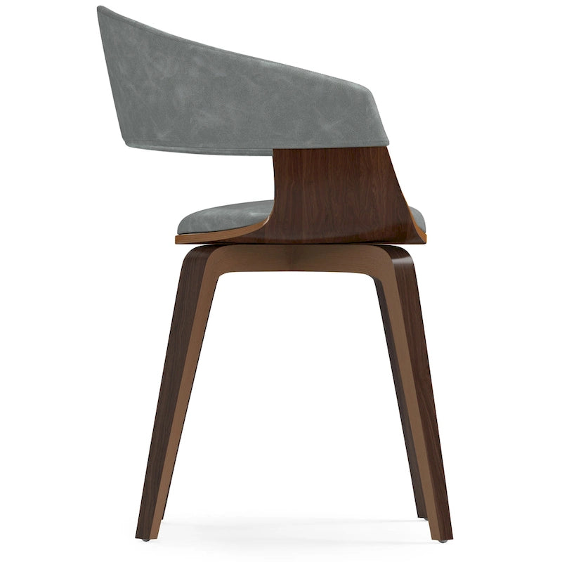 WYNDENHALL Calinda Mid Century Modern Bentwood Single Dining Chair - 20.5w x 21.7d x 30.9h