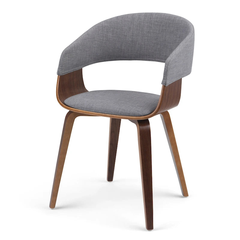 WYNDENHALL Calinda Mid Century Modern Bentwood Single Dining Chair - 20.5w x 21.7d x 30.9h