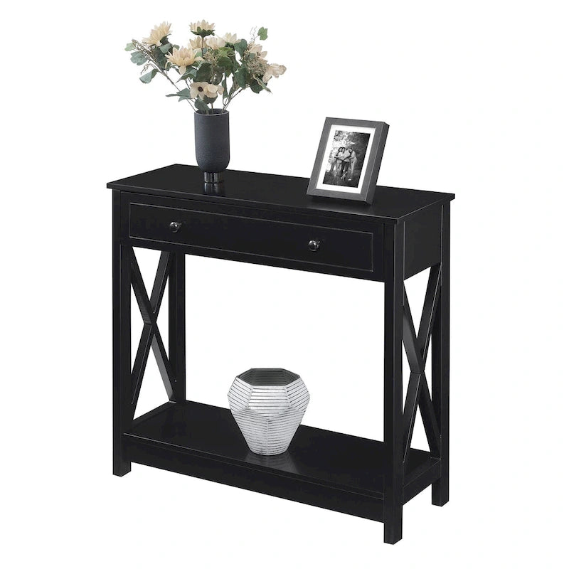 Convenience Concepts Oxford 1 Drawer Entryway Hall Table with Shelf