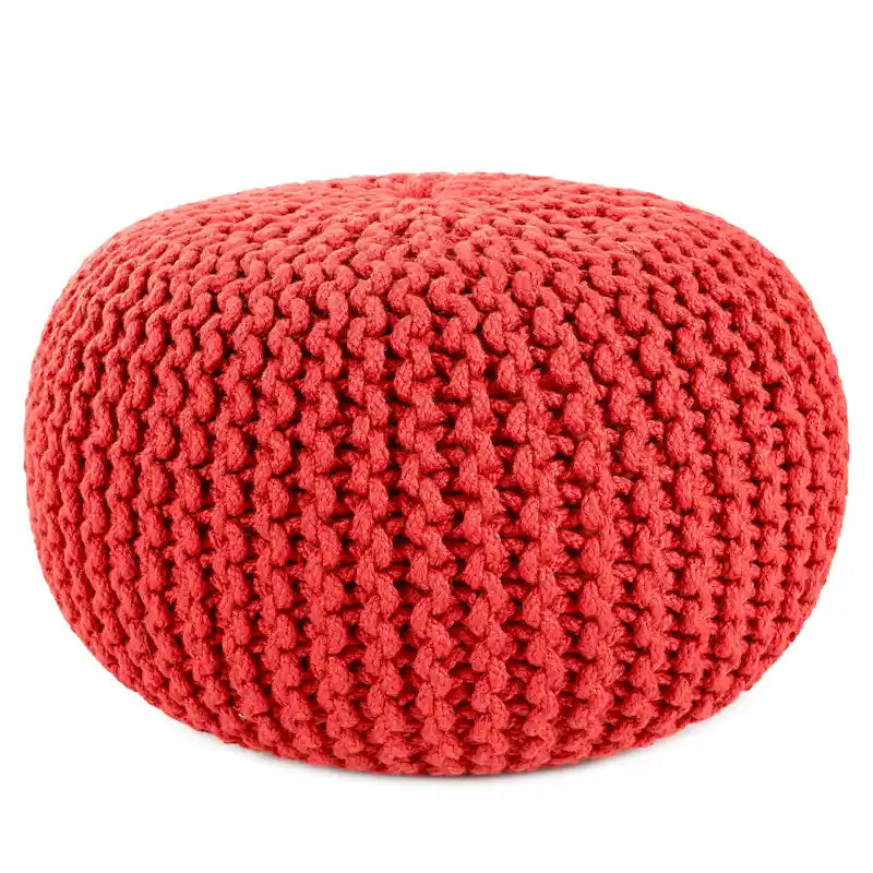 Asilah Indoor and Outdoor Round Pouf - 20X20X14