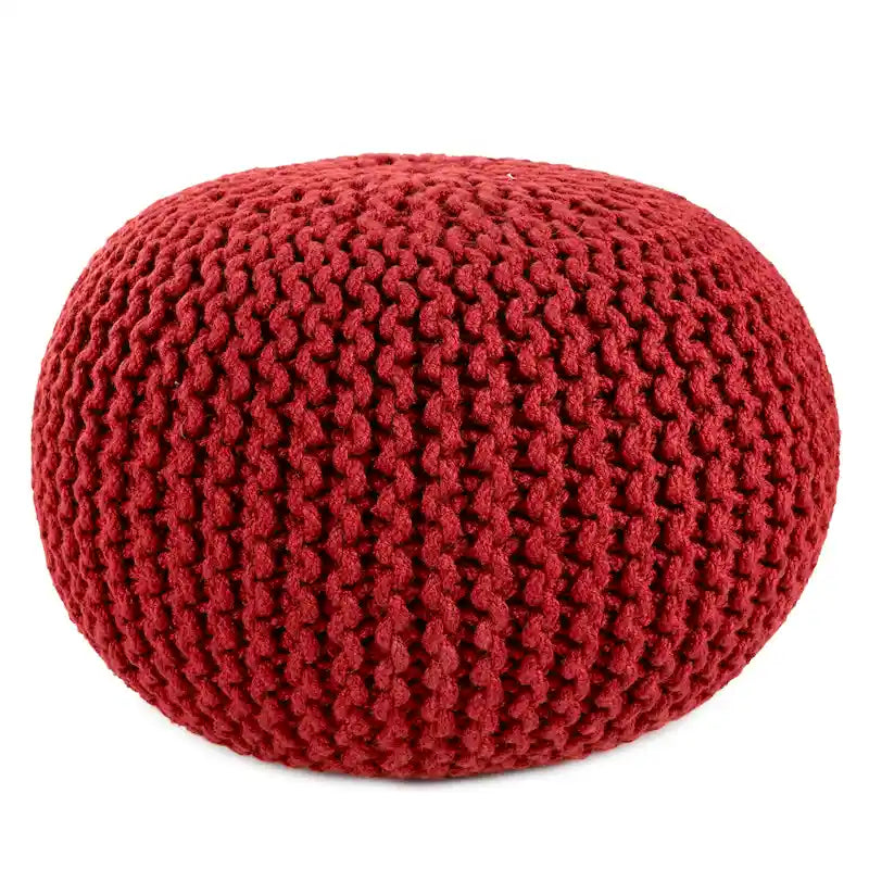 Asilah Indoor and Outdoor Round Pouf - 20X20X14