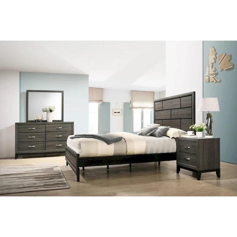 Roundhill Furniture Stout Panel Contemporary 5-piece Bedroom Set