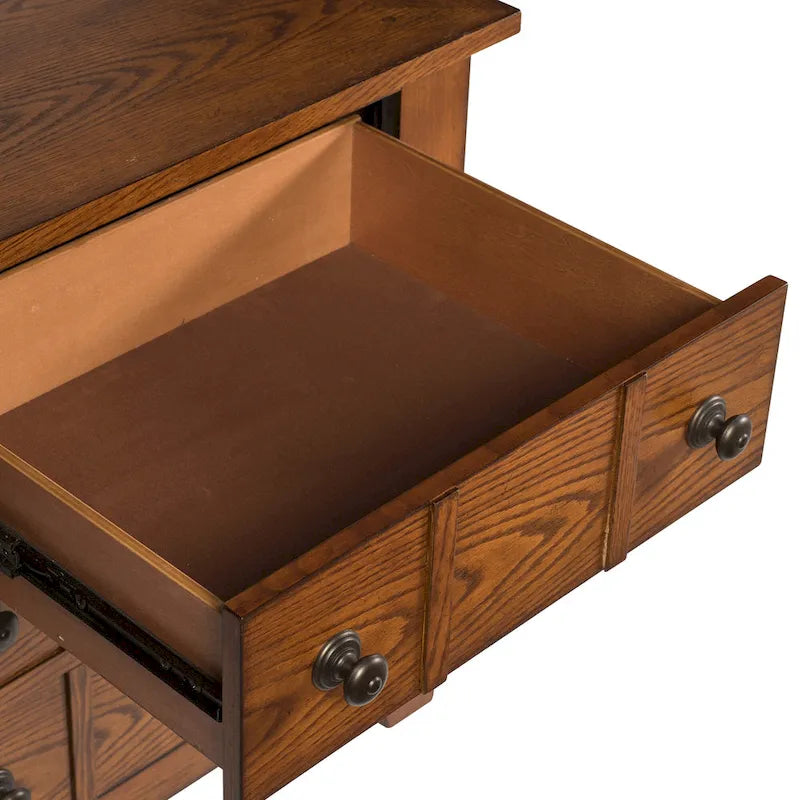 Grandpa's Cabin Rustic Bedroom Night Stand - Sandstone or Aged Oak